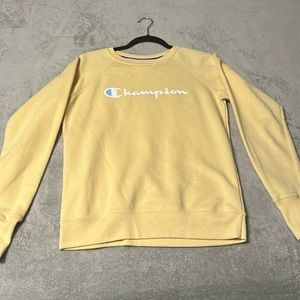 Champion sweater, yellow, women’s S